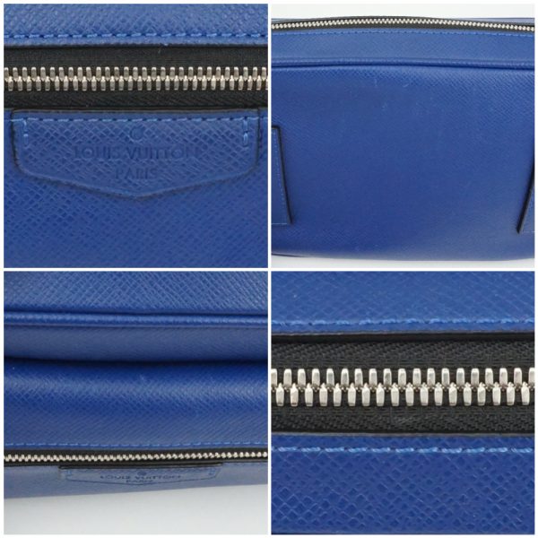 1240002033040 6 Louis Vuitton Bum Bag Outdoor Taiga Leather Body Bag Cobalt Blue