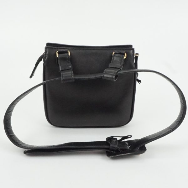 1240002036690 2 CHANEL Waist Pouch Black Leather Coco Mark