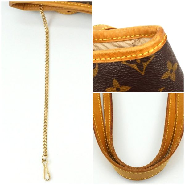 1240002040988 7 Louis Vuitton Bucket GM Monogram Canvas Shoulder Bag Brown