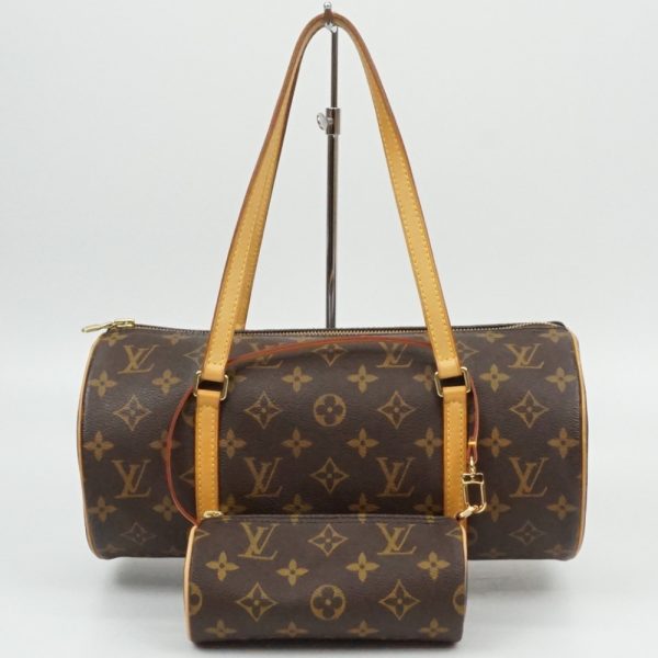 1240002044278 1 Louis Vuitton Papillon Handbag Canvas Brown