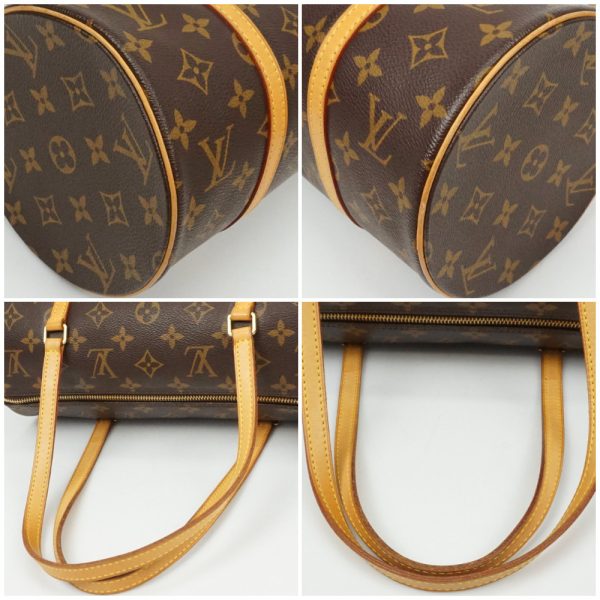 1240002044278 4 Louis Vuitton Papillon Handbag Canvas Brown