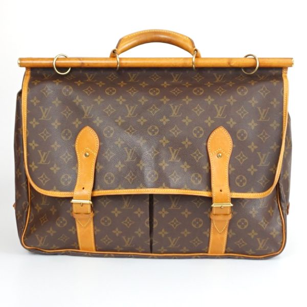 1240002049309 2 Louis Vuitton Saccious Monogram Boston Bag Brown