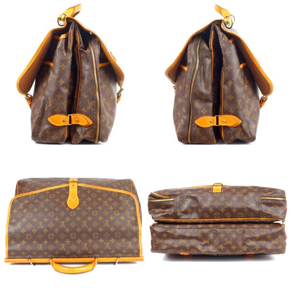 1240002049309 3 Louis Vuitton Saccious Monogram Boston Bag Brown