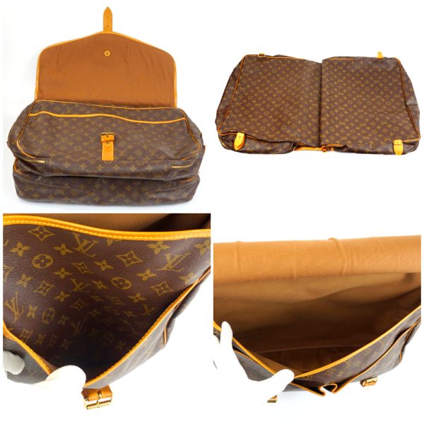 1240002049309 6 Louis Vuitton Saccious Monogram Boston Bag Brown