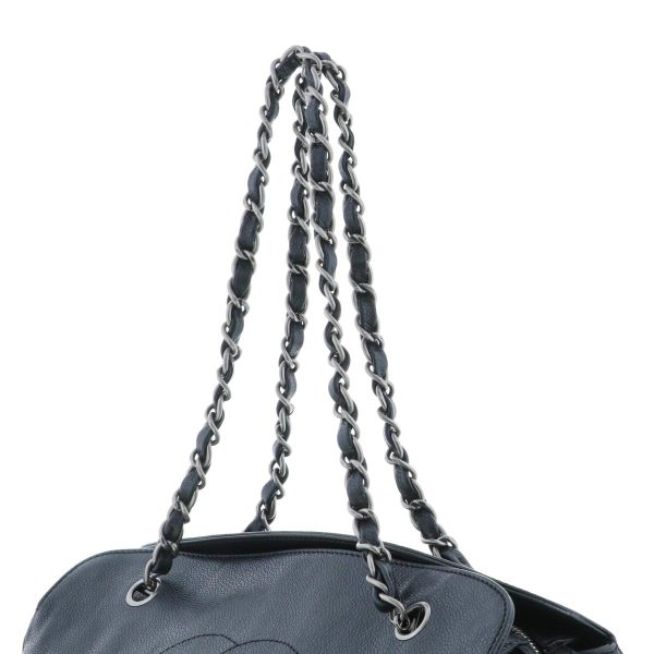 1240005025541 3 1 Chanel Chain Shoulder Messenger Bag Black Silver