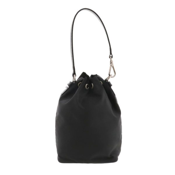 1240007026644 4 Prada Nylon Drawstring Handbag Black