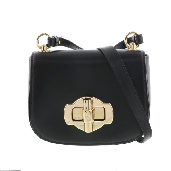 1240007027148 1 Prada Leather Shoulder Bag Black