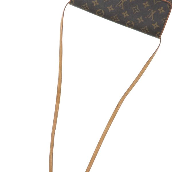 1240009003710 5 1 Louis Vuitton Pochette Twin GM Monogram Clutch Bag Brown