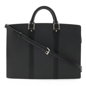 12400112 1 Prada Shoulder Bag Leather Black