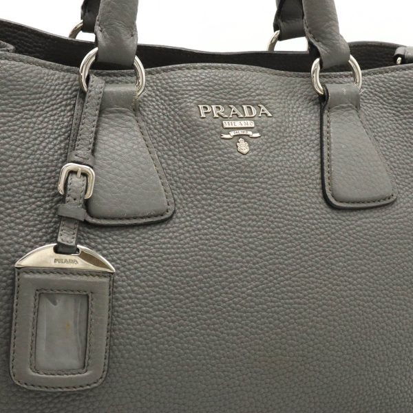 12400279 9 PRADA Tote 2WAY Crossbody Shoulder Bag Gray