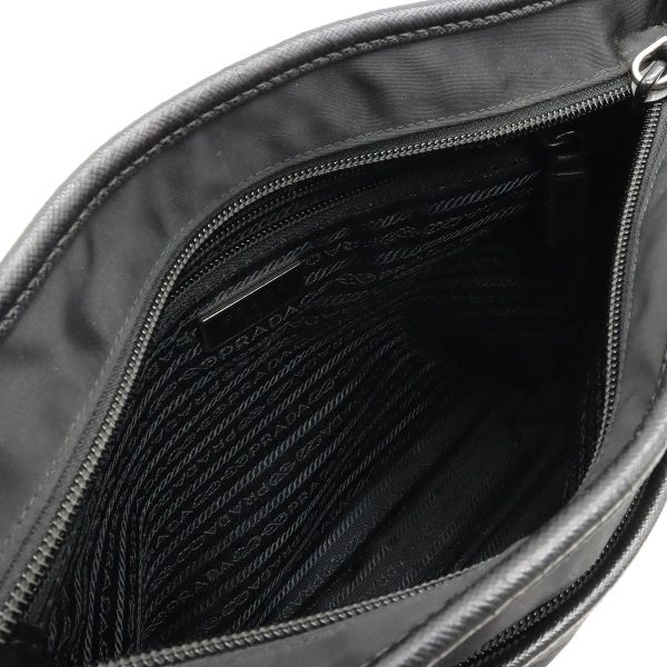 12400444 5 Prada Shoulder Bag Nylon Black