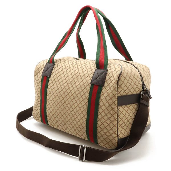 12400499 2 Gucci GG Canvas Rucksack Drawstring Khaki Beige Brown