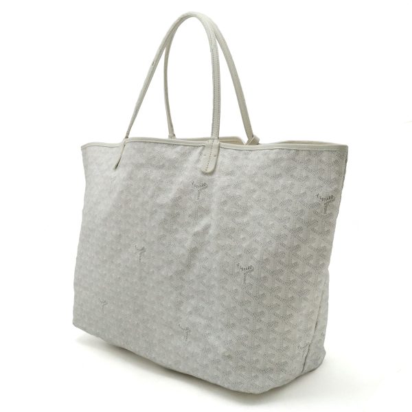 12400588 2 Goyard Saint Louis GM Tote Bag White Gray