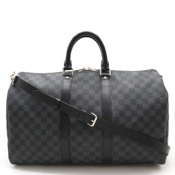 12400774 1 Louis Vuitton Bandouliere 45 Boston Bag Black