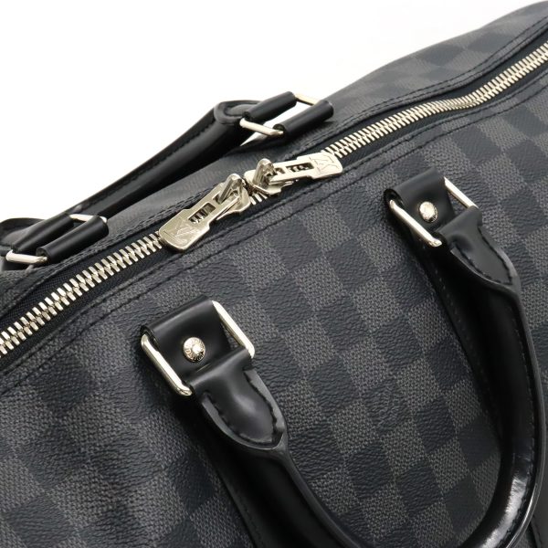 12400774 5 Louis Vuitton Bandouliere 45 Boston Bag Black