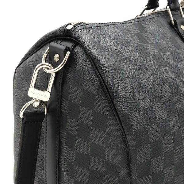 12400774 7 Louis Vuitton Bandouliere 45 Boston Bag Black