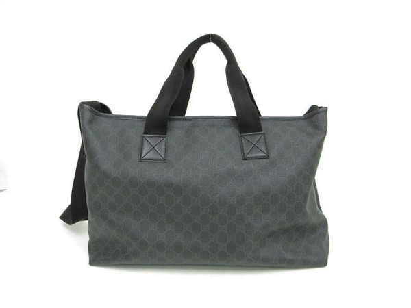 1240204046022 2 1 Gucci GG Supreme 2WAY Bag Black