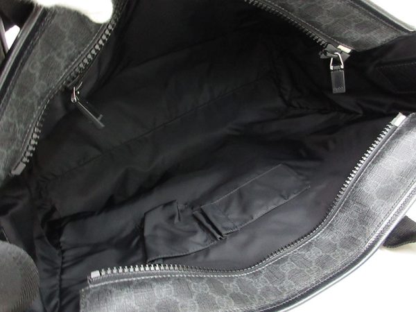 1240204046022 7 1 Gucci GG Supreme 2WAY Bag Black