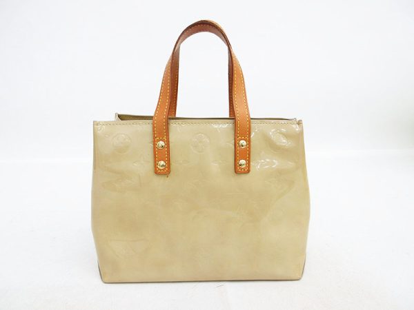 1240205049133 2 Louis Vuitton Vernis Reid PM Handbag Noisette Beige