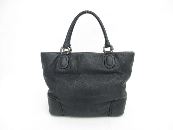 1240205050681 2 Chanel Coco Mark Tote Bag Leather Black