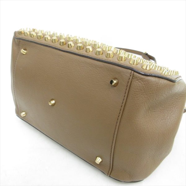 1240801035250 4 MCM Studded Handbag Brown