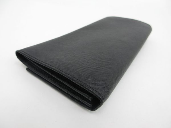 1240803004898 5 PRADA Flap Long Wallet Saffiano Leather Black