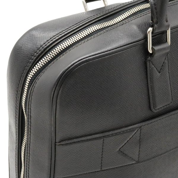 12410044 8 LOUIS VUITTON Taiga Neo Igor Briefcase Business Bag Black