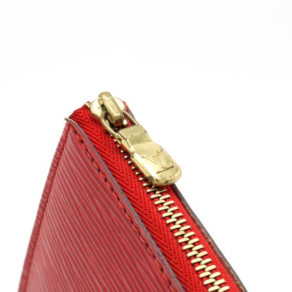 12410187 7 LOUIS VUITTON Pochette Accessory Handbag Epi Red