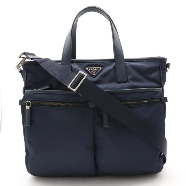 12410373 1 Prada Tote Bag Nylon Navy