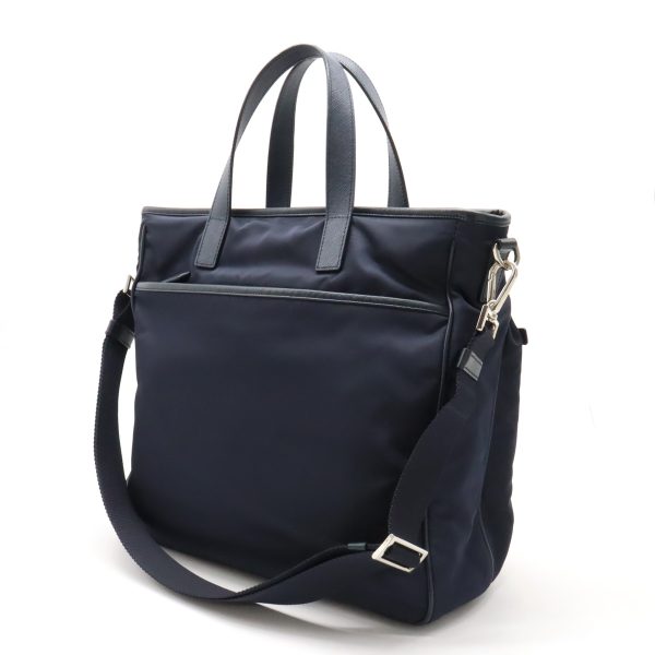 12410373 2 Prada Tote Bag Nylon Navy