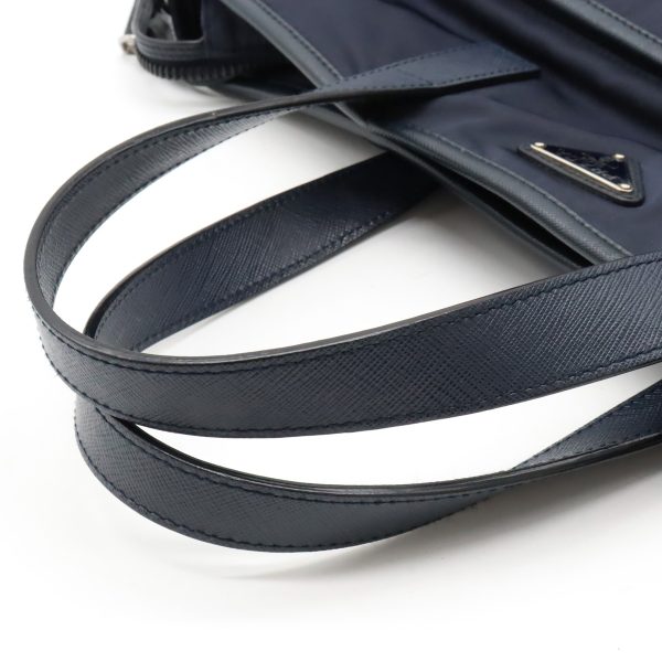 12410373 4 Prada Tote Bag Nylon Navy