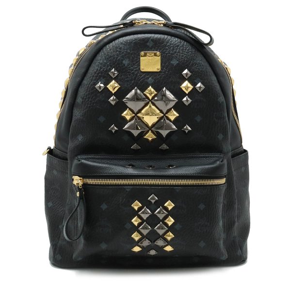 12410382 1 MCM Logogram Visetos Backpack Black