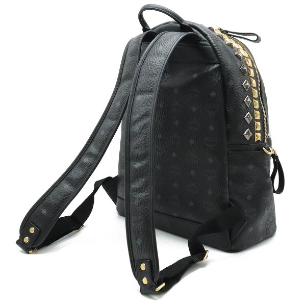 12410382 2 MCM Logogram Visetos Backpack Black