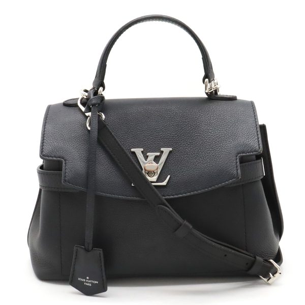 12410406 1 LOUIS VUITTON LockMe Ever BB Handbag 2WAY Black