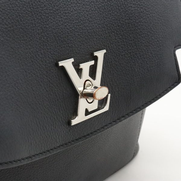 12410406 9 LOUIS VUITTON LockMe Ever BB Handbag 2WAY Black