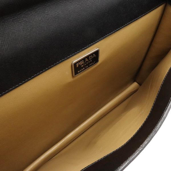 12410511 5 Prada Saffiano Business Bag Black