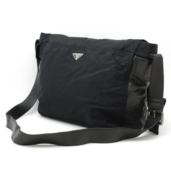 12410681 2 Prada Shoulder Bag Nylon Black