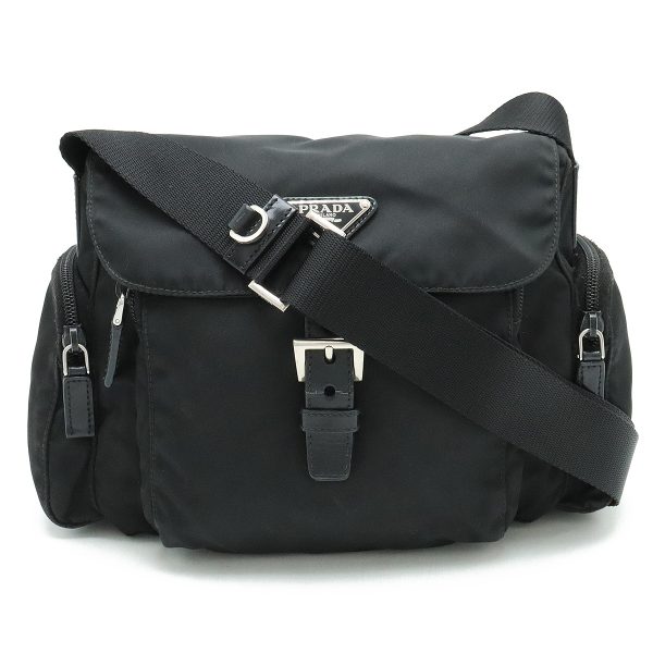 12410986 1 Prada Vela Shoulder Bag Nylon Black