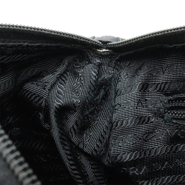 12410986 6 Prada Vela Shoulder Bag Nylon Black