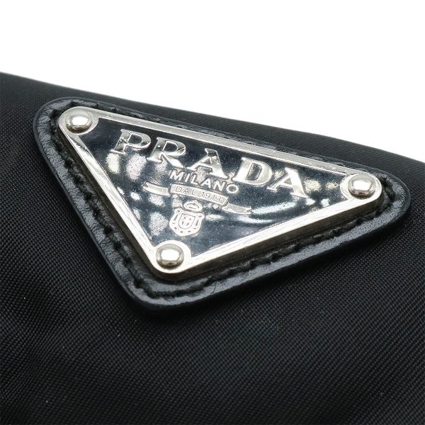 12410986 9 Prada Vela Shoulder Bag Nylon Black