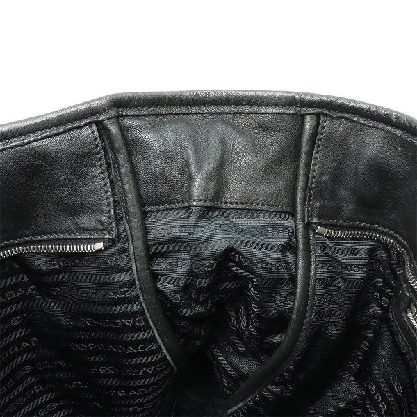 12411048 6 Prada Tote Bag Leather Black