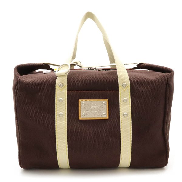 12411070 1 Louis Vuitton Sac Weekend Antigua Boston Bag Brown