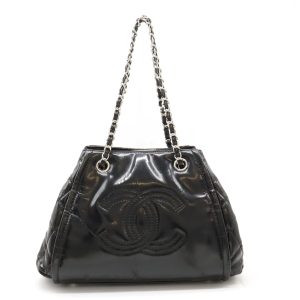 12411094 1 Chanel Mademoiselle Bowling Bag Shoulder Bag Black