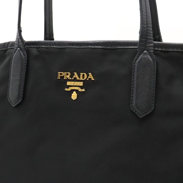 12411102 7 Prada Tote Bag Nylon Black