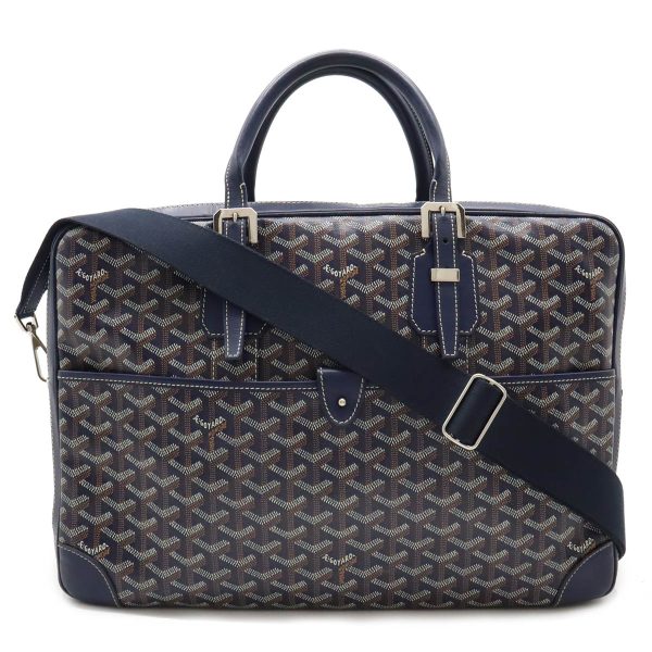 12420057 1 Goyard Ambassador MM Business Bag Navy