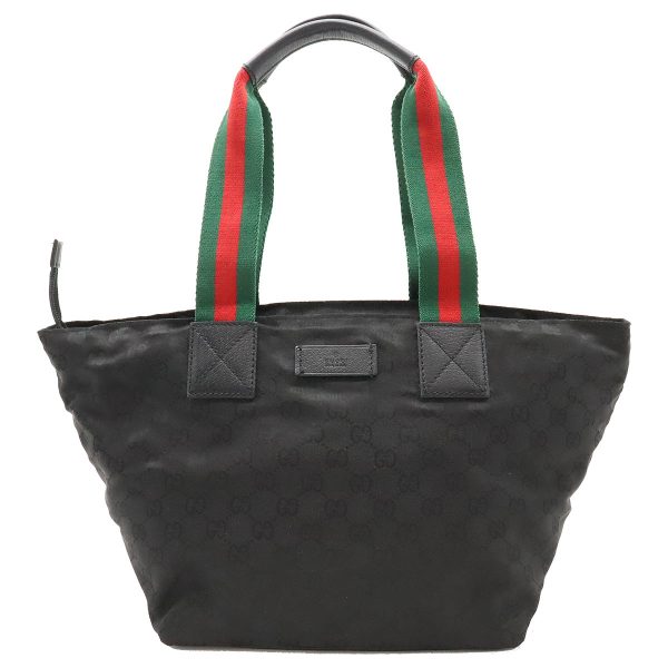 12420302 1 Gucci GG Nylon Sherry Line Tote Bag