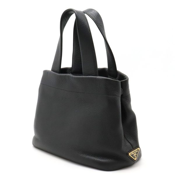 12420575 2 Prada Small Tote Bag Leather Black