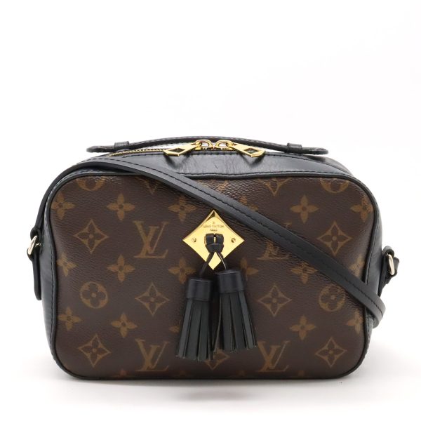 12420607 1 LOUIS VUITTON Saintonge Shoulder Bag 2WAY Monogram Black