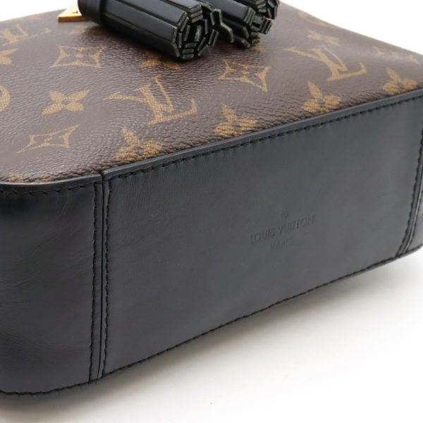 12420607 3 LOUIS VUITTON Saintonge Shoulder Bag 2WAY Monogram Black