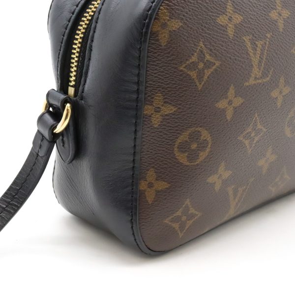 12420607 7 LOUIS VUITTON Saintonge Shoulder Bag 2WAY Monogram Black